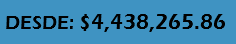 &nbsp;DESDE: $4,438,265.86